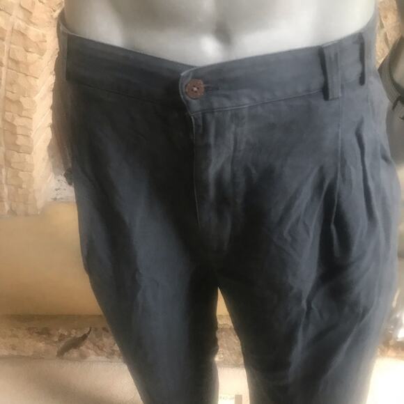 Tommy Bahama 100% Silk Blue Trouser Pants Men’s Size 38 - Picture 5 of 8